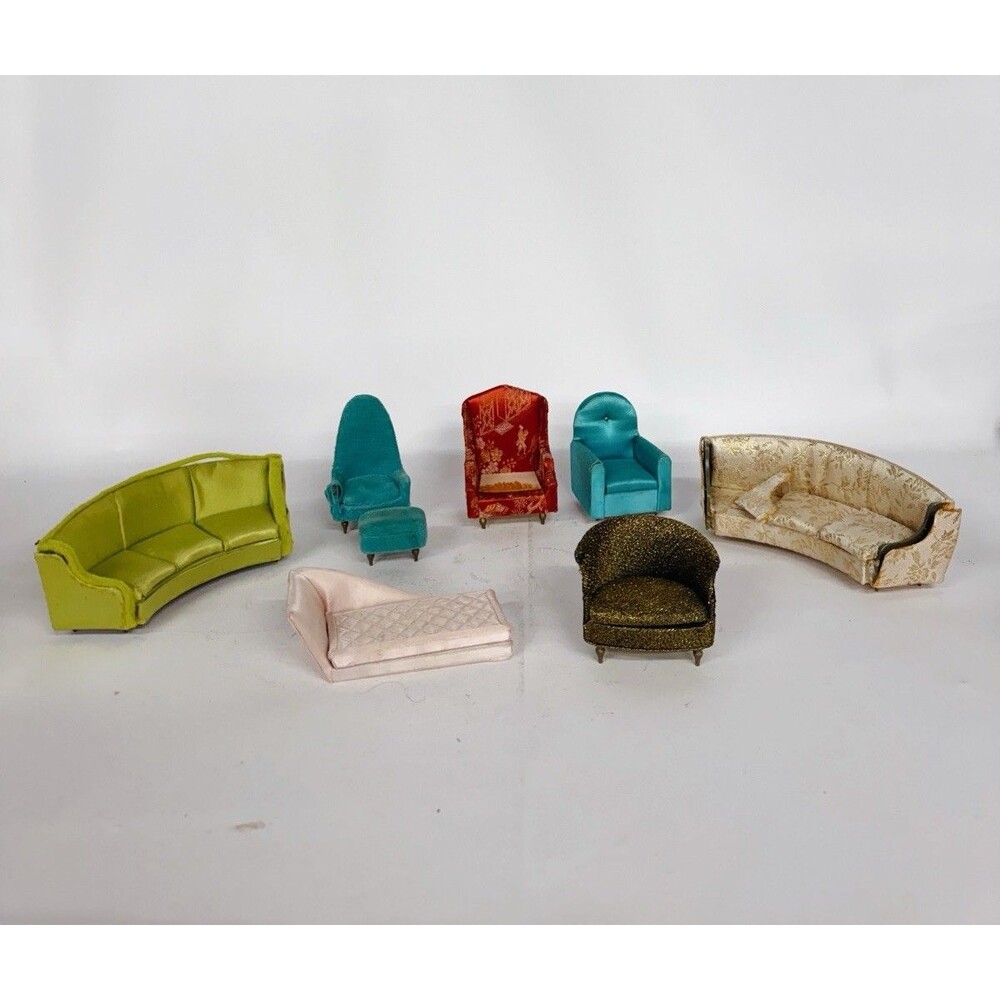 BIN3 Vintage Ideal Petite Princess Dollhouse Living Room PROJECT Furniture